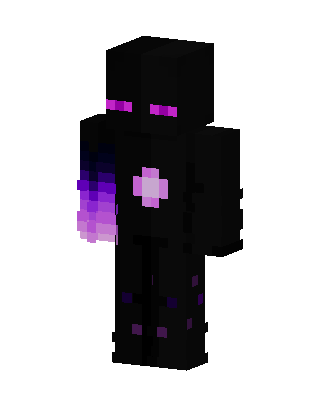 Enderman Hybrid skin, 3D preview
