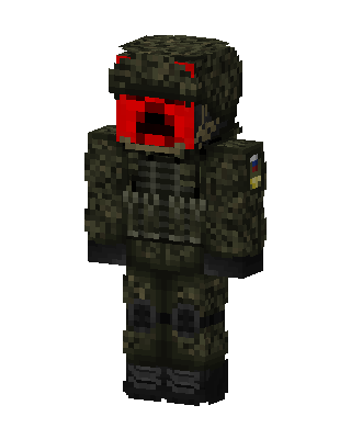 Red Visor Soldier Minecraft skin