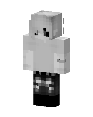 Monochrome Hoodie Minecraft skin