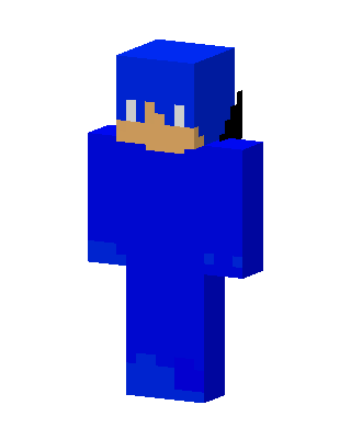 Blue Gamer Boy Minecraft blue skin