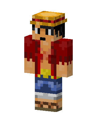 Red Pirate Boy skin, 3D preview
