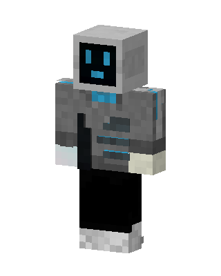 Gray Robot skin, 3D preview