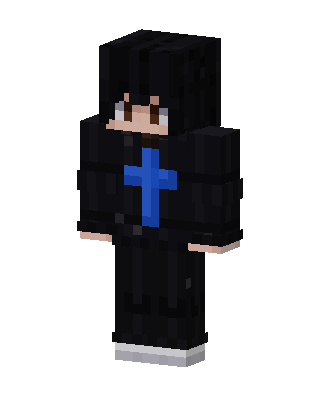 Blue Cross Hoodie skin, 3D preview