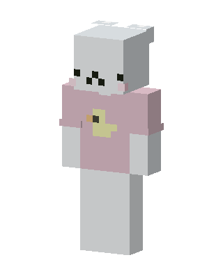 White Animal Girl skin, 3D preview