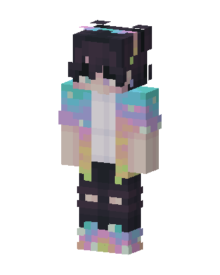 Pastel Holo Boy skin, 3D preview