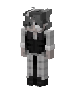 Monochrome Boy skin, 3D preview