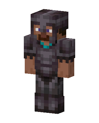 Netherite Steve Minecraft skin