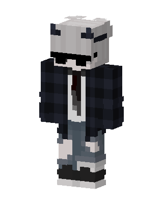 Gray Player Boy skin, 3D preview