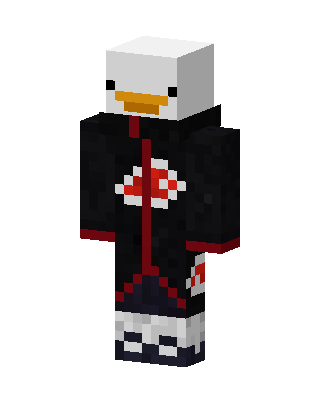 Duck Akatsuki skin, 3D preview