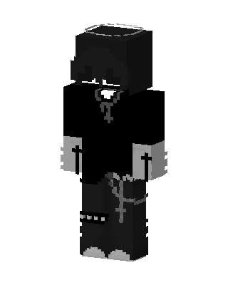 Black Goth Boy Minecraft skin