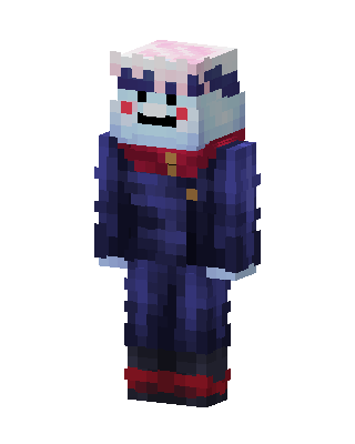 Blue Clown skin, 3D preview