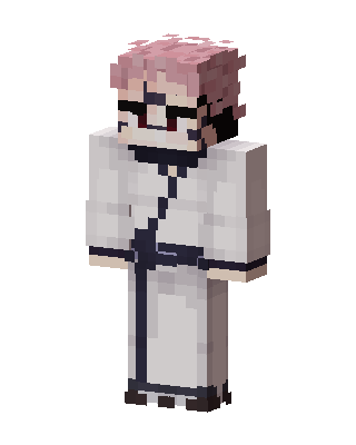 Pink Haired Monk skin, 3D preview