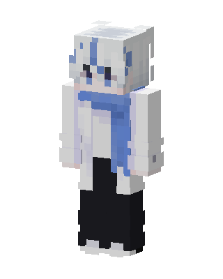 White Cutie Minecraft Christmas skin