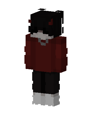 Black Player Boy skin, 3D preview
