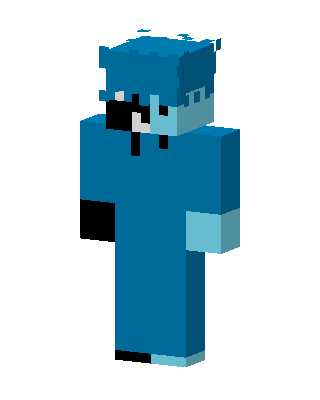Split Blue skin, 3D preview