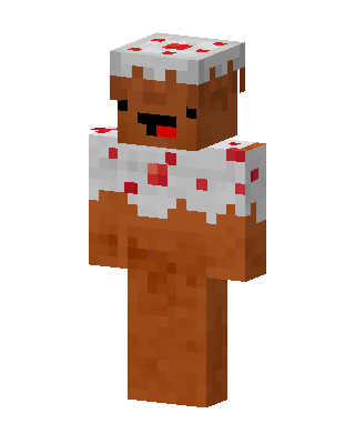 Cake Man skin, 3D preview