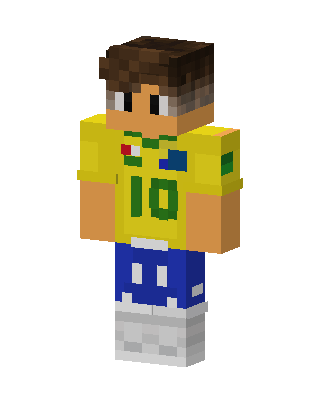 Brazil Jersey Boy skin, 3D preview