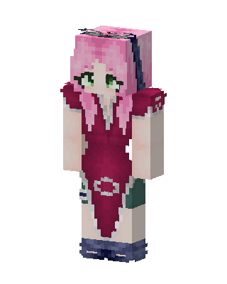 Pink Anime Girl Minecraft pink skin