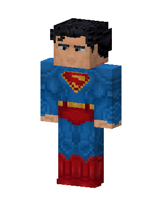 Superman skin, 3D preview