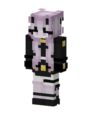 Pastel Goth Girl skin, 3D preview