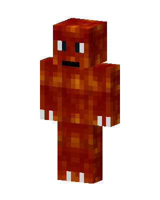 Lava Golem skin, 3D preview