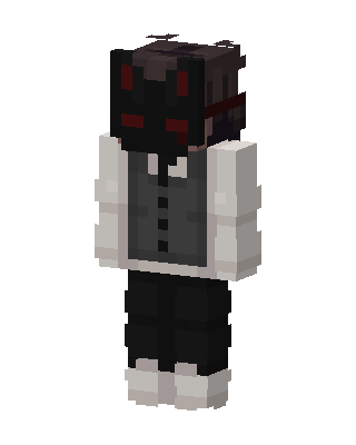 Masked Vest Boy skin, 3D preview