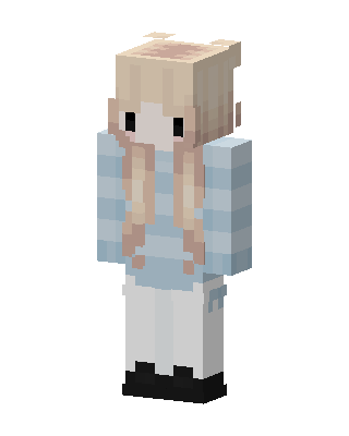 Pastel Braids skin, 3D preview