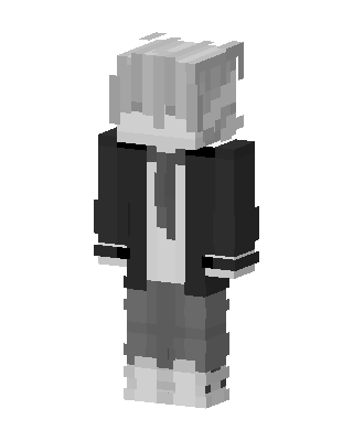 Monochrome Boy skin, 3D preview