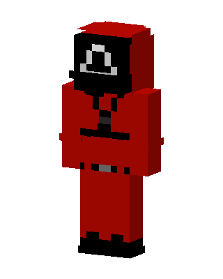 Squid Game Guard skin, 3D preview