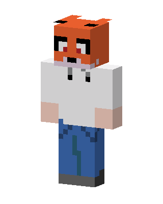 Foxy Hoodie skin, 3D preview