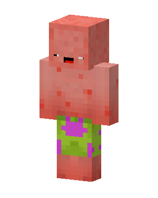 Patrick Star Minecraft red skin