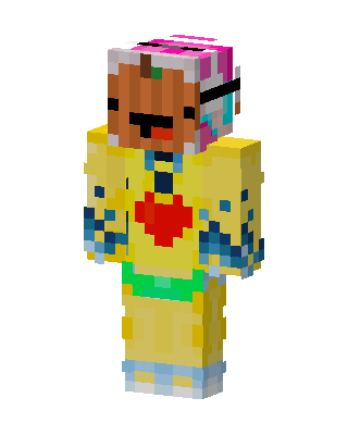 Pumpkin Heart skin, 3D preview