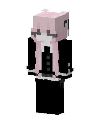Pink Cutie Girl skin, 3D preview