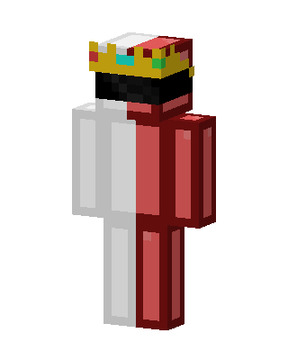Split Red Crown skin, 3D preview