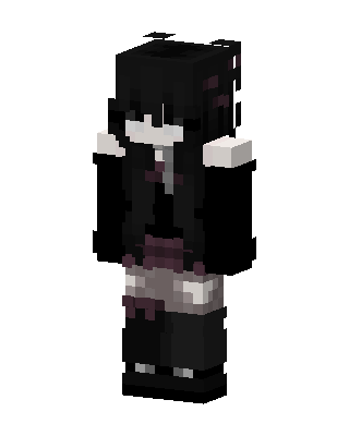 Gothic Hoodie Girl Minecraft skin