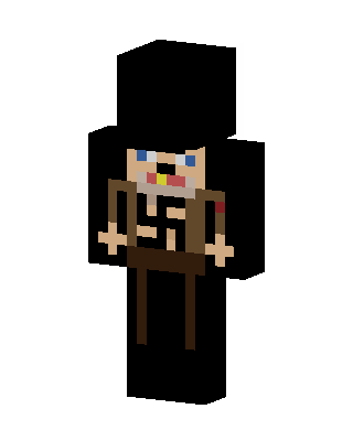 Top Hat Gentleman skin, 3D preview