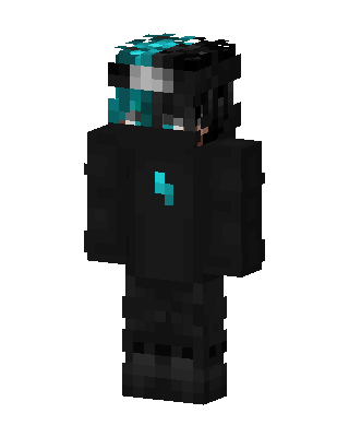 Cyan Shadow skin, 3D preview