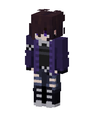 Purple Anime Girl Minecraft skin