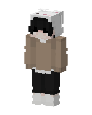 Brown Player Girl skin, 3D preview