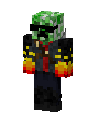 Cool Creeper skin, 3D preview
