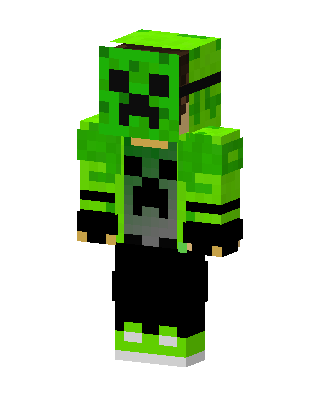 Green Villain Boy skin, 3D preview