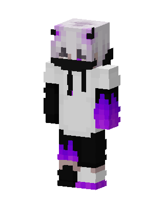 Purple Flame Hoodie Minecraft skin