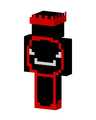 Red Crowned Smiley skin, 3D preview