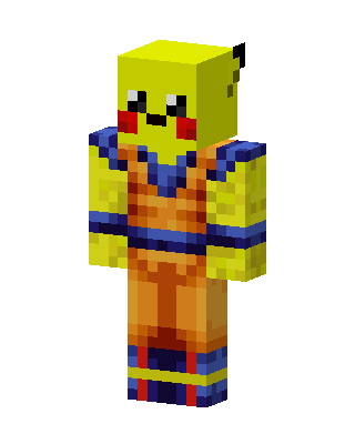 Pikachu Goku Minecraft skin