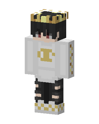 Golden Crown Boy skin, 3D preview