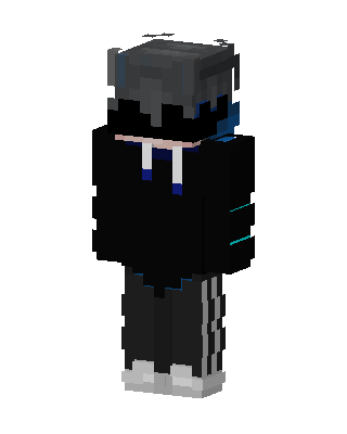 Shadow Hoodie Boy skin, 3D preview