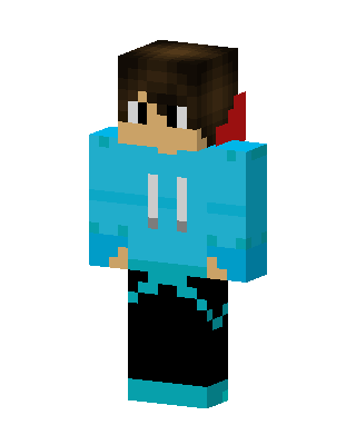 Blue Player Boy skin, 3D preview