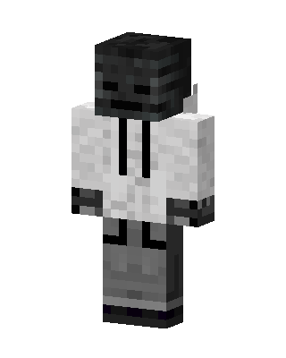 Wither Skeleton Hoodie skin, 3D preview