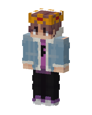 Blue Student Boy skin, 3D preview