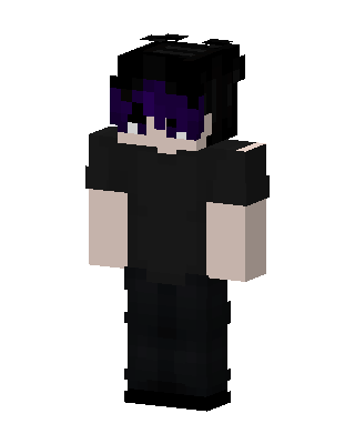 Black Emo Boy Minecraft goth skin